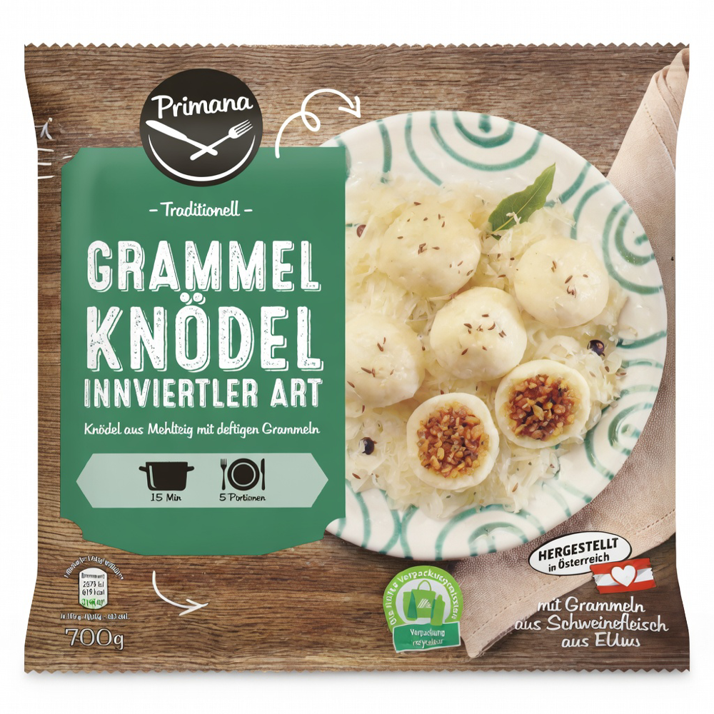 PRIMANA Grammelknoedel Innviertler Art