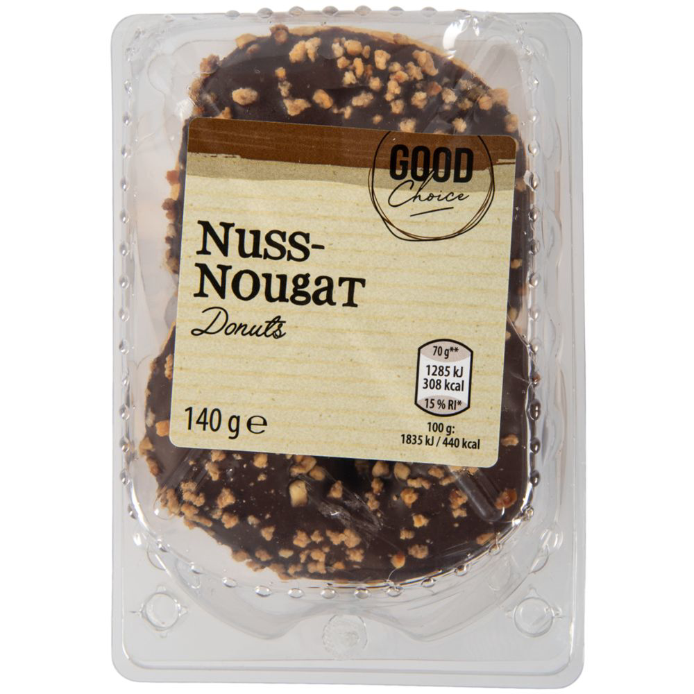 ROKSH Desserts und Süßspeisen GOOD CHOICE Nuss-Nougat Donuts 140g