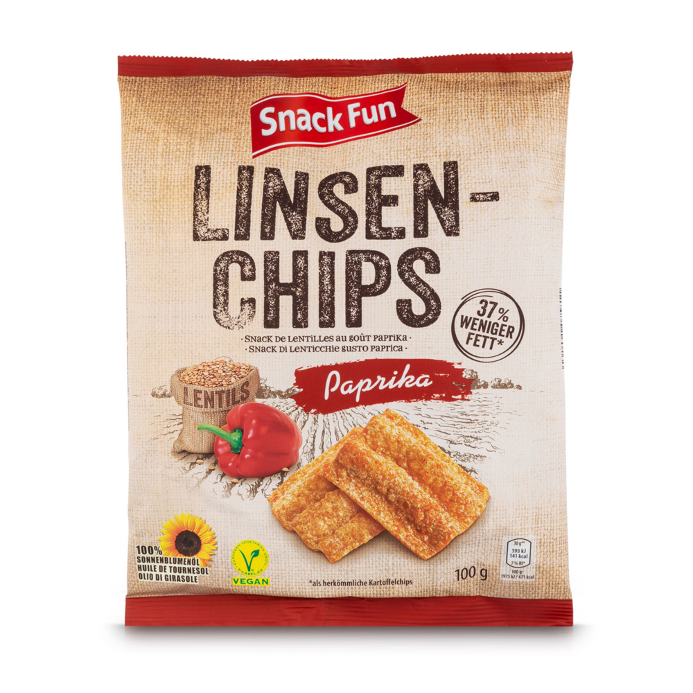 ROKSH Chips SNACK FUN LinsenChips Paprika 100g