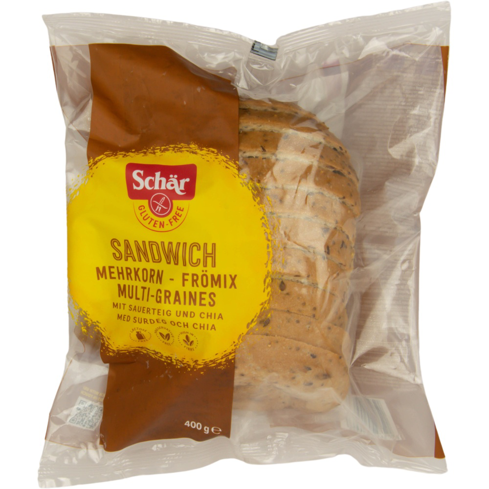 ROKSH Brot &amp; Gebäck SCHÄR Mehrkorn Sandwichbrot geschnitten 400g