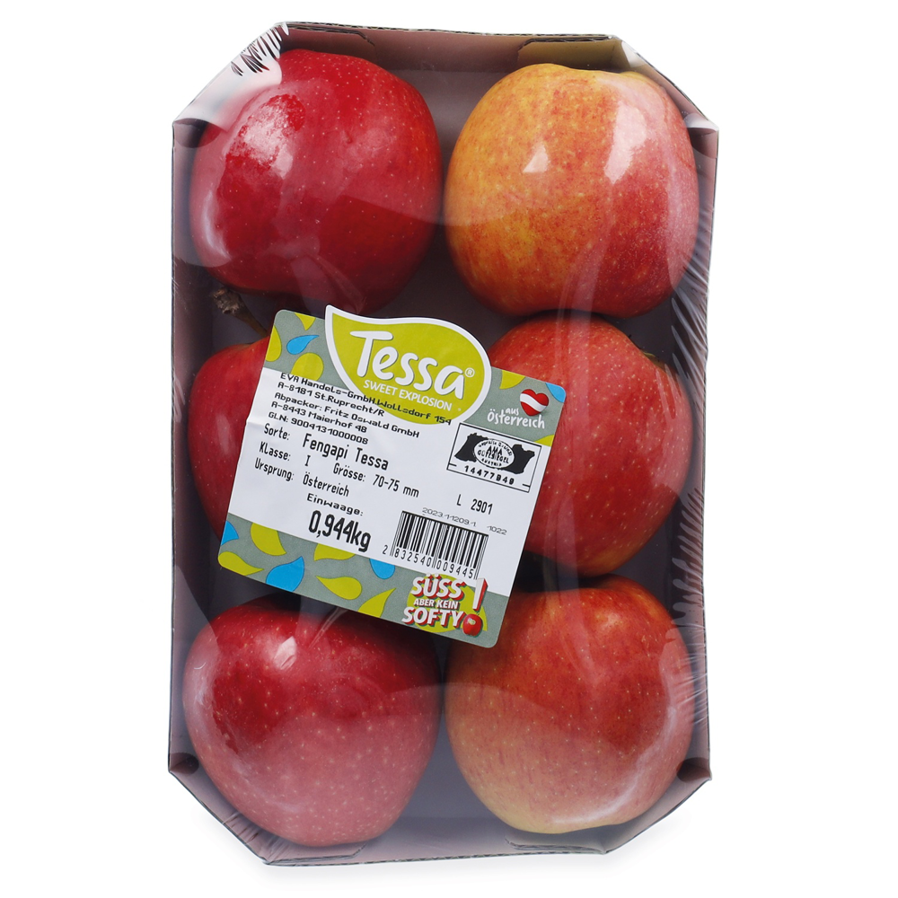 Austria product data sample: TESSA Äpfel 1kg