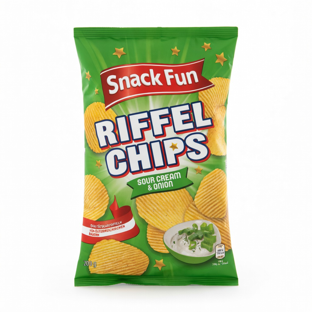 Kartoffelchips Cream Onion Sour