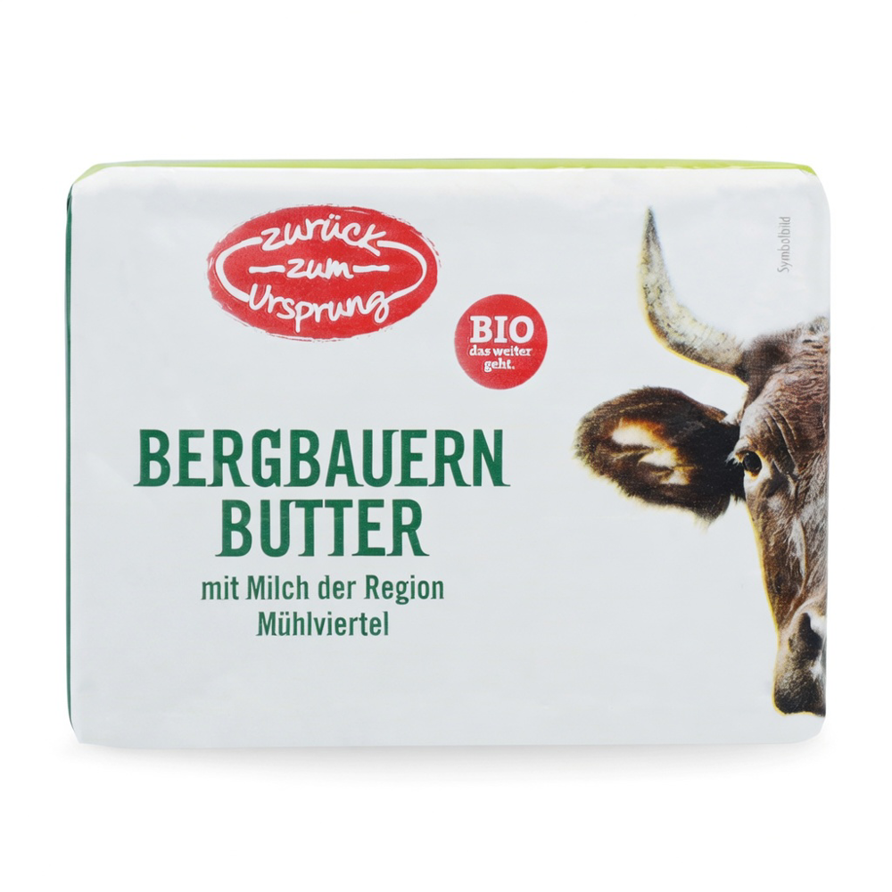 ZURÜCK ZUM URSPRUNG Butter Suessrahm Bio