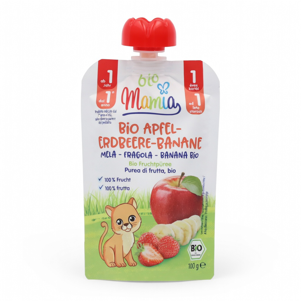 MAMIA Quetschie Apfel Erdbeer Banane Bio