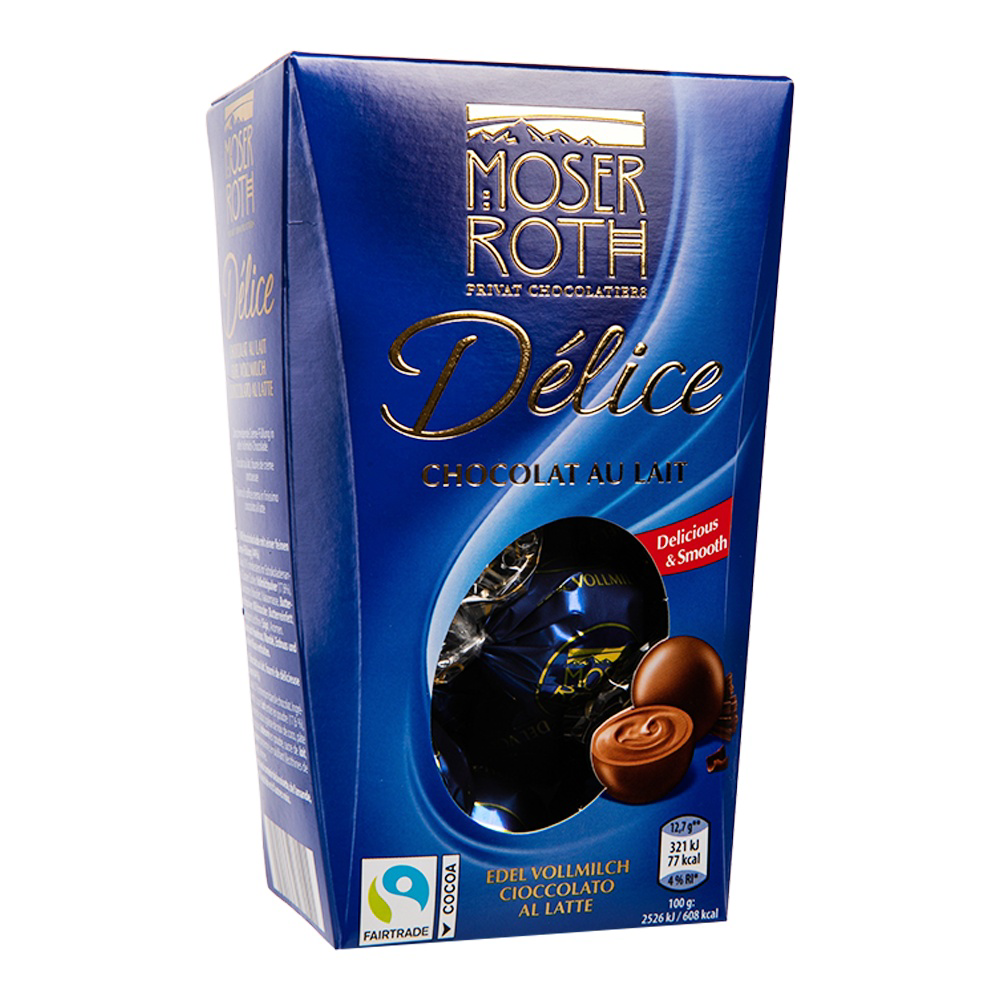 ROKSH Pralinen MOSER ROTH Délice Chocolat au Lait 200g