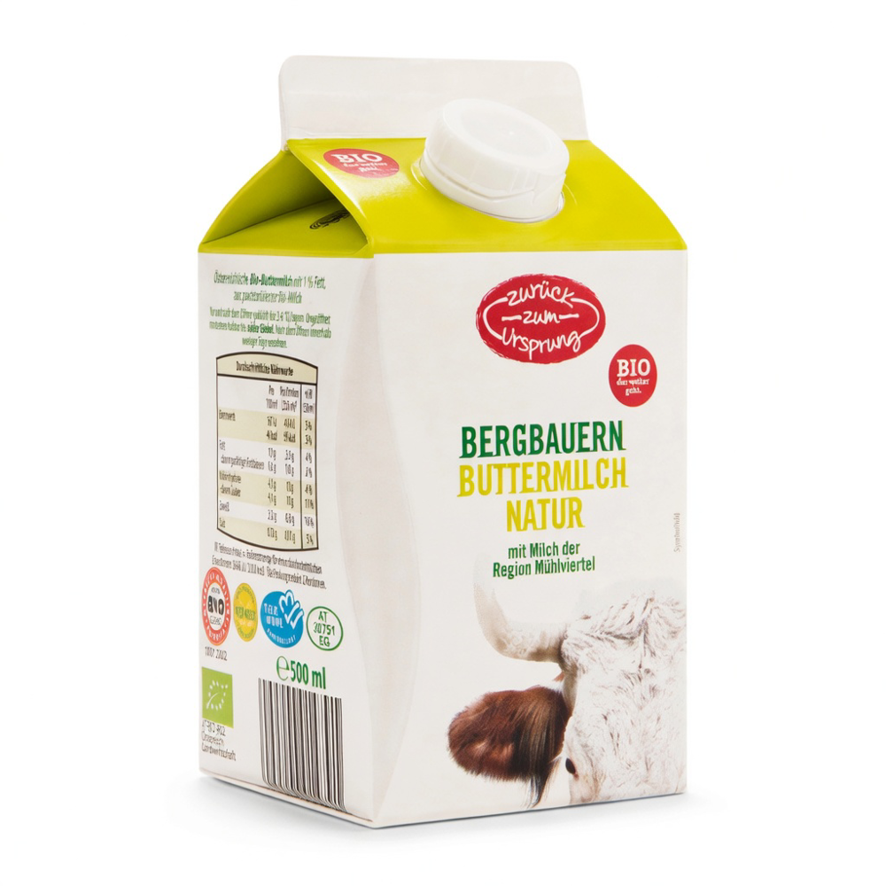 ZURÜCK ZUM URSPRUNG Buttermilch Natur Bio