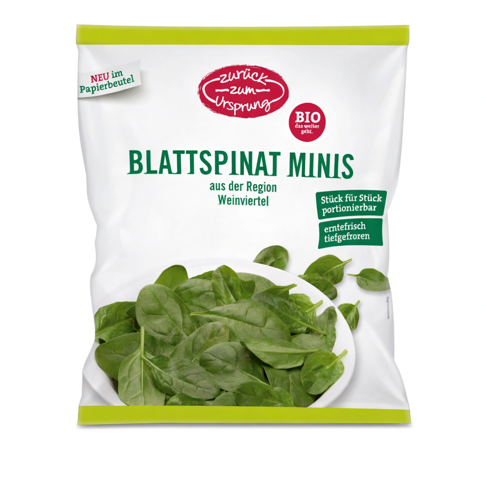 ZURÜCK ZUM URSPRUNG Blattspinat Bio